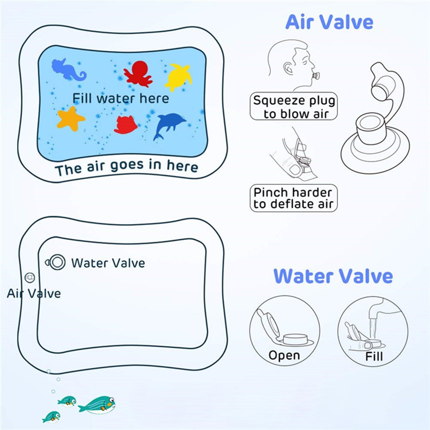 8090B Baby Kids Water Play Mat Toys Baby Slapped Pad Water & Leak Proof Baby Carpet Inflatable, Fun & Play Centre Indoor and Outdoor Water Play Mat DeoDap 8090B Baby Kids Water Play Mat Toys Baby Slapped Pad Water & Leak Proof Baby Carpet Inflatable, Fun & Play Centre Indoor and Outdoor Water Play Mat DeoDap